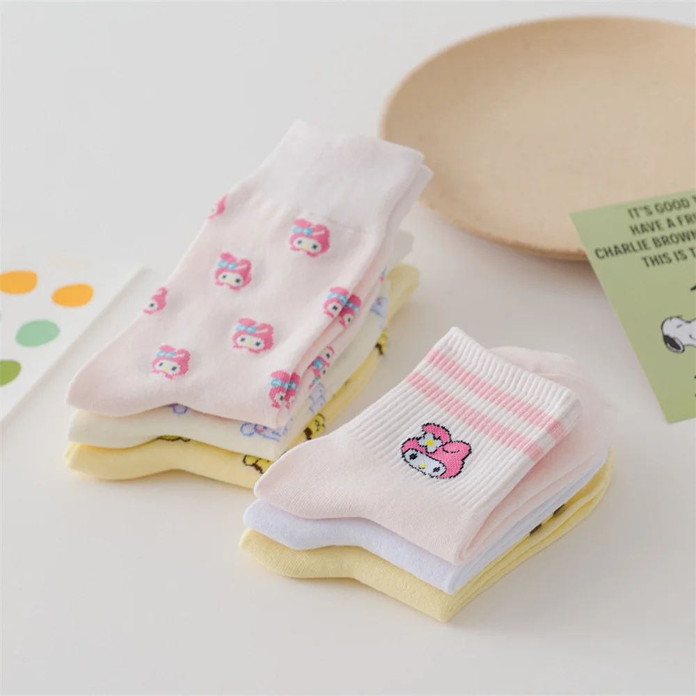 Sanrioed Kawaii Mymelody Cinnamoroll помпон пурин милый женский колледж Стиль Мелодия пудинг