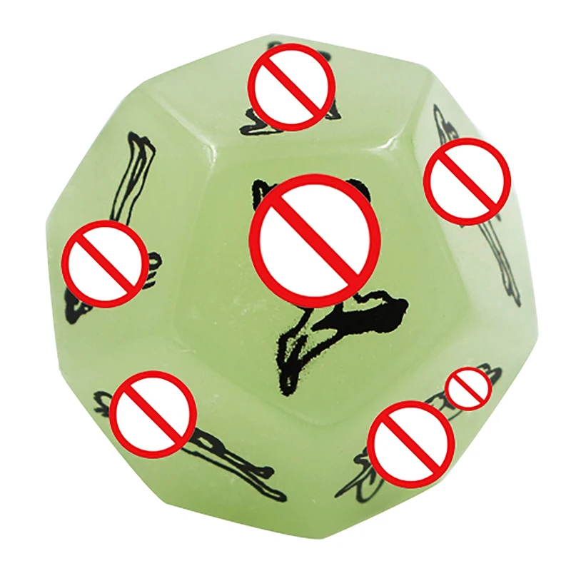 Светящиеся в темноте забавные любовные игральные кости набор для БДСМ 12 позиций