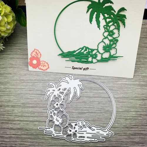 2020 Новый штамп для резки кокосового дерева трафарет скрапбукинга фоторемесла