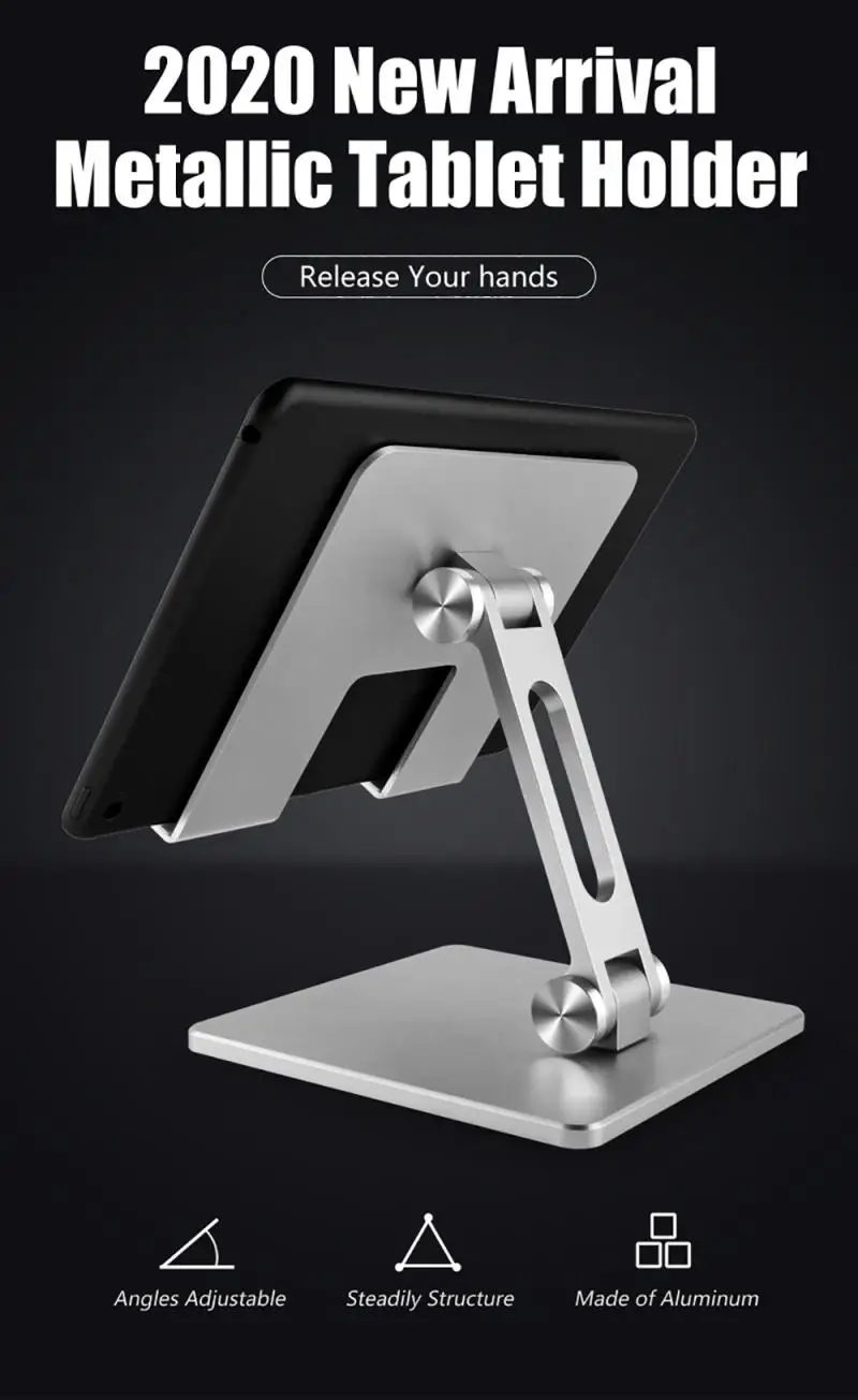 

Tablet PC Mobile Phone Holder Laptop Holder Lazy Folding Aluminum Alloy Holder Suitable For IPad Huawei Apple Mobile Phone Stand