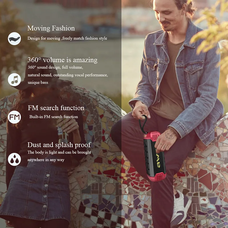 AWEI Y280 портативный беспроводной громкоговоритель наружная звуковая система