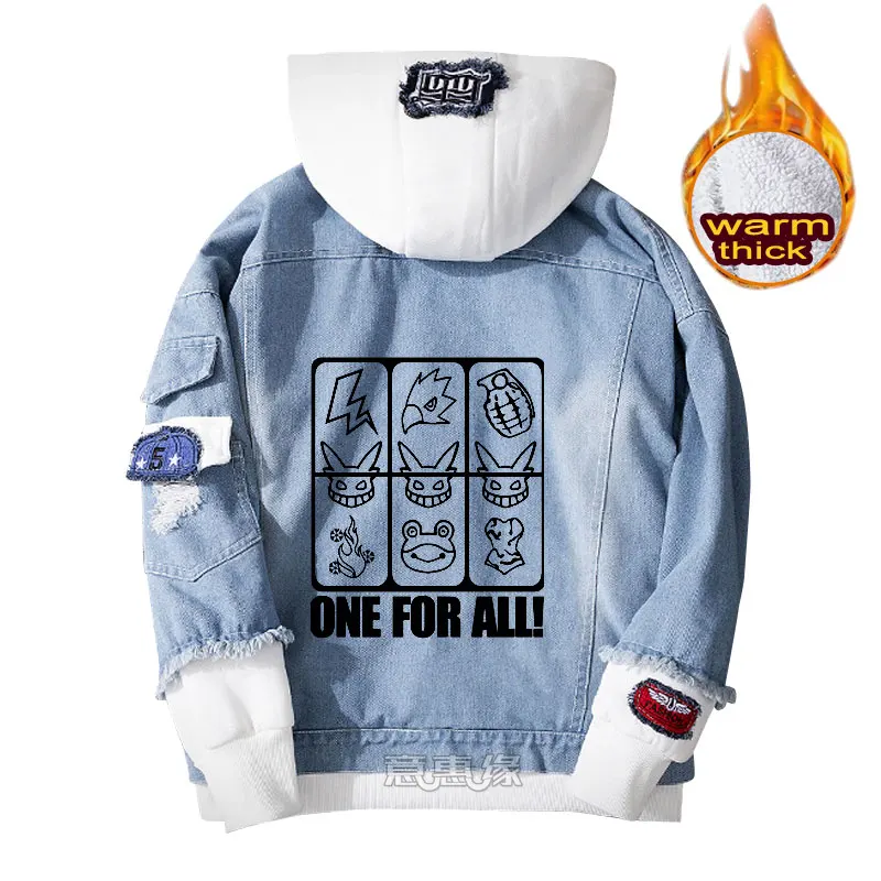 Boku No My Hero Academy hoodie Midoriya izku, пальто для косплея, джинсовая куртка для мужчин, зимняя женская джинсовая верхняя одежда, теплая толстовка