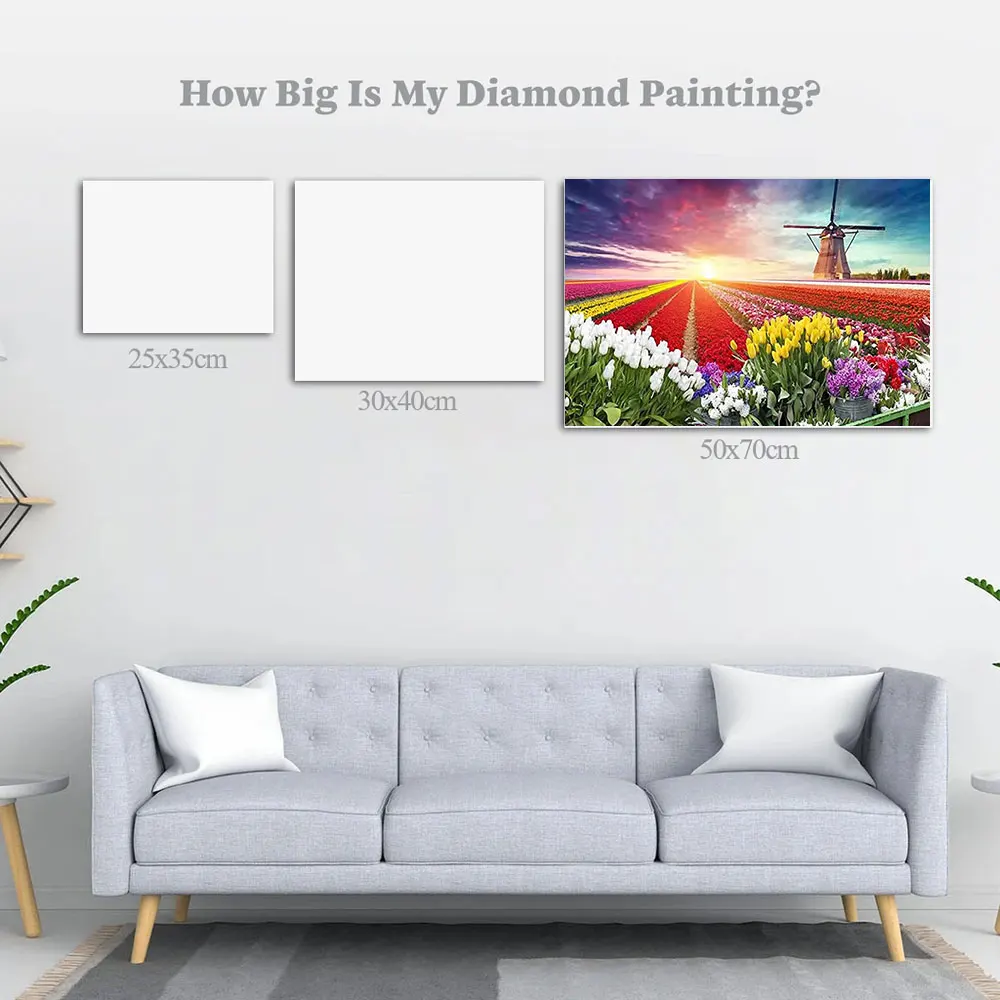 5d Diy Full Diamond Painting Flower Landscape Picture Needlework Embroidery Cross Stitch Kits Mosaic Home Decor Art Gift | Дом и сад