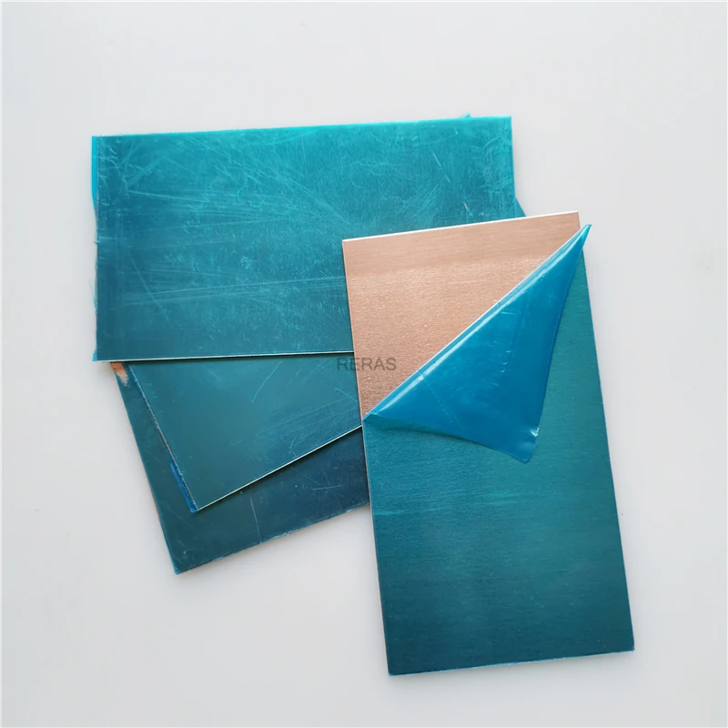 

4pc C1100 Copper Sheet Plate DIY Handmade material Pure Copper Tablets DIY Material for Industry Mould or Metal Art 1x55x100mm