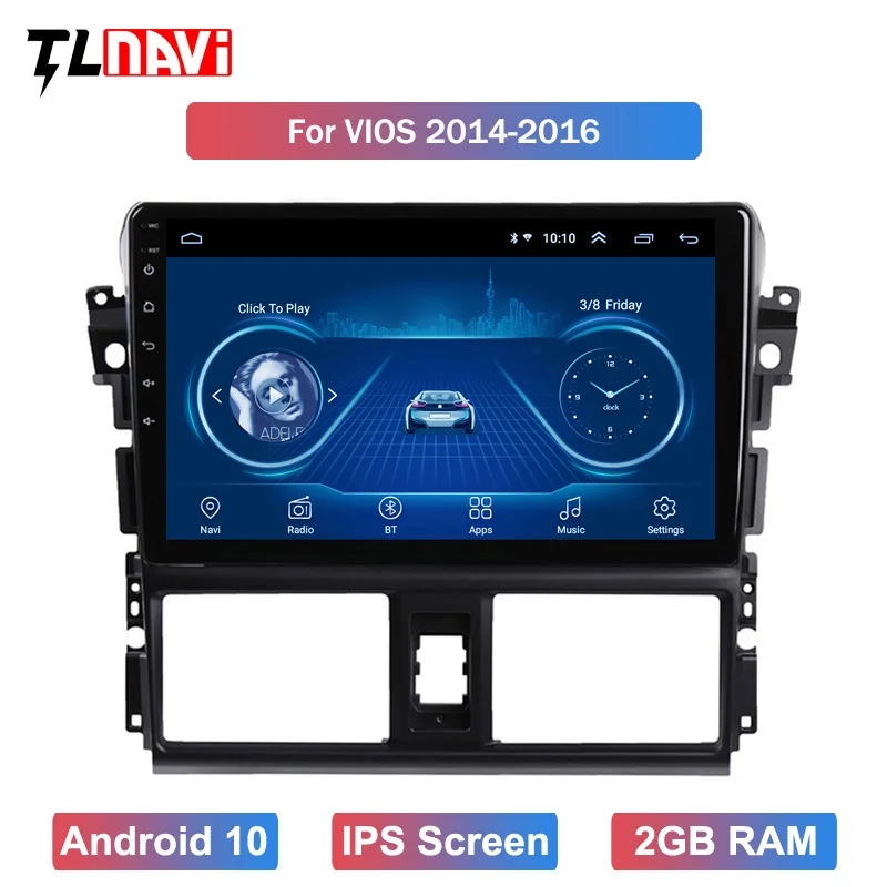 Автомобильный GPS-радиоприемник IPS Android 10 мультимедийный плеер головное