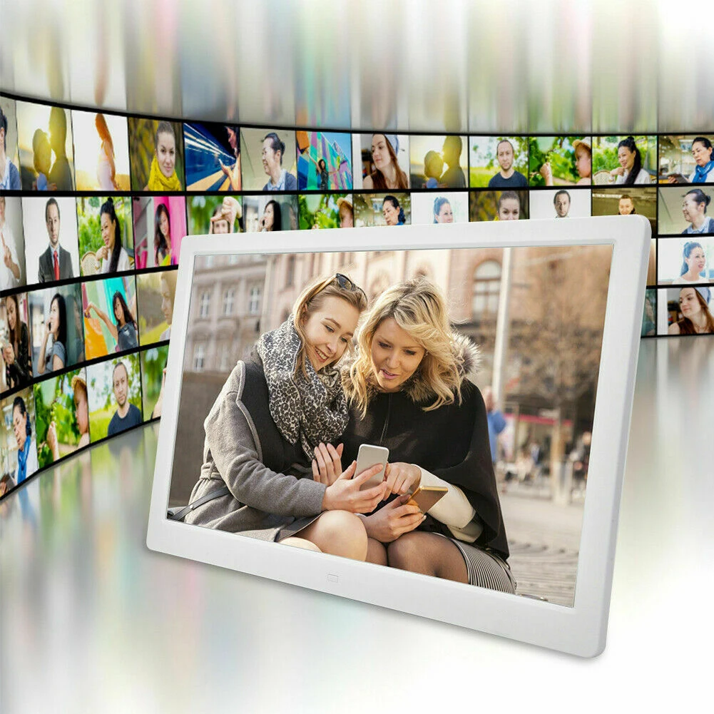 15 4 дюймовая HD Цифровая фоторамка MP3 MP4 проигрыватель фильмов будильник фоторамки
