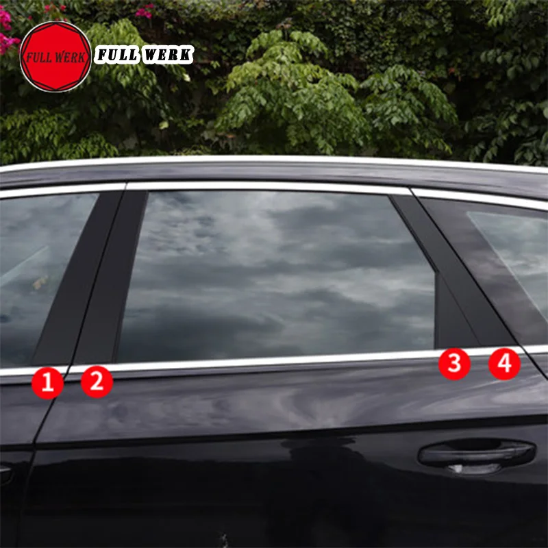 8 шт./компл. ТПУ наклейка на среднюю колонку автомобиля защитная пленка для Touareg 19