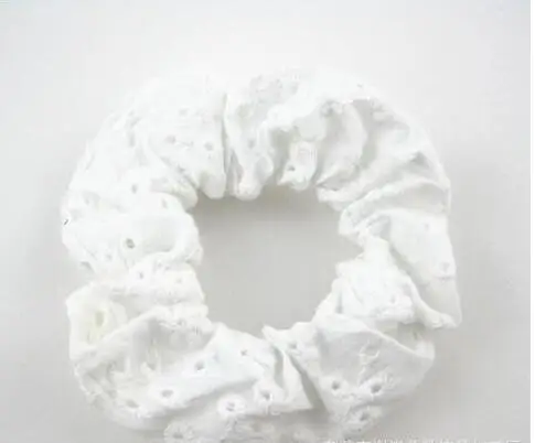 Lace White Новое поступление, модные летние женские резинки для волос, хлопковые кружевные резинки для волос, резинки для волос для девушек, аксессуары для волос, держатель для конского хвоста - Цвет: Lace White