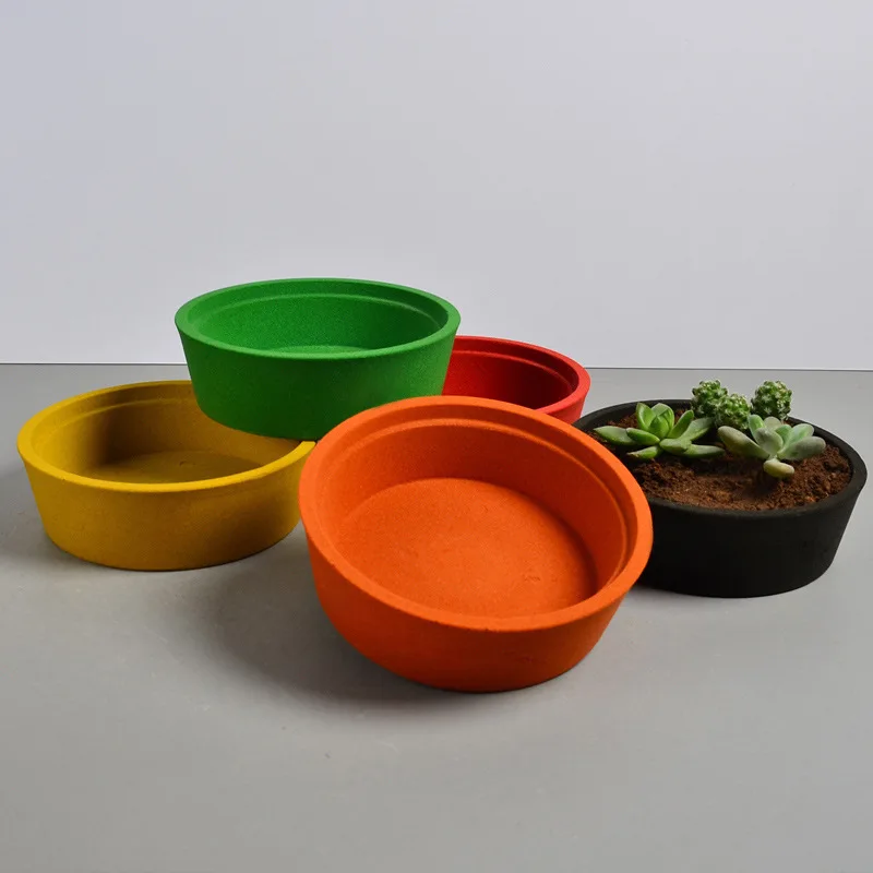 Керамический круглый цветочный горшок терракотовый Детский домашний офис De Cor