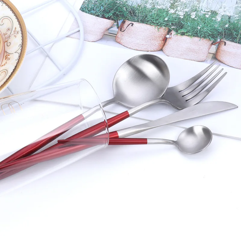JOYLIVE ложка Северной Португалии вилка и Ножи посуда костюм Нержавеющая сталь