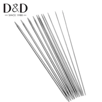 5pcsset stainless steel knitting needles 20cm double pointed crochet hooks sweater needle for scarves diy knitting tools