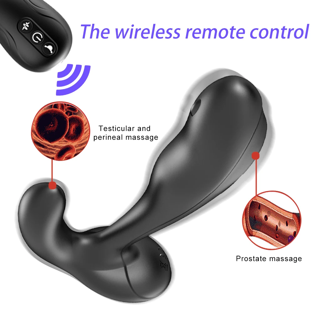 Беспроводной дистанционный Анальный вибратор 7 скоростей массаж простаты