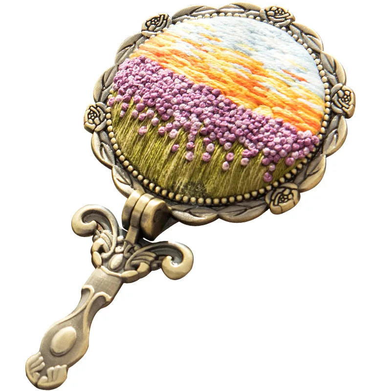 Креативные наборы для зеркальной вышивки с цветами сделай сам зеркало макияжа