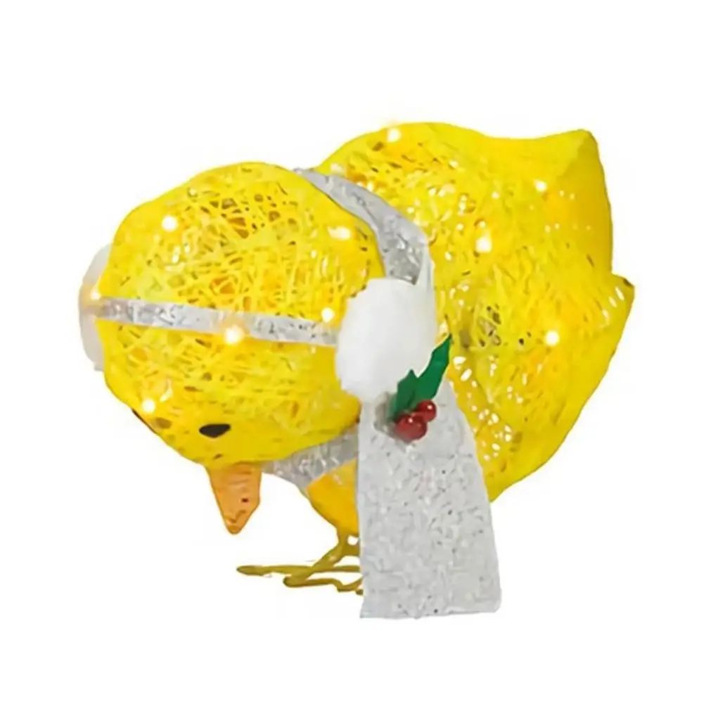 

Light-Up Chicken With Scarf Holiday Decoration Led Christmas Outdoor Metal Chicken Lights Ornaments Chicken Lanterns For Garde