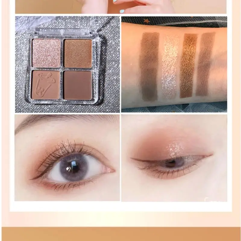 

3 Color Matte Eyeshadow Disc Smooth And Long-lasting Pearlescent Eye Makeup Waterproof And Not Blooming Sequin Eye Shadow Powder