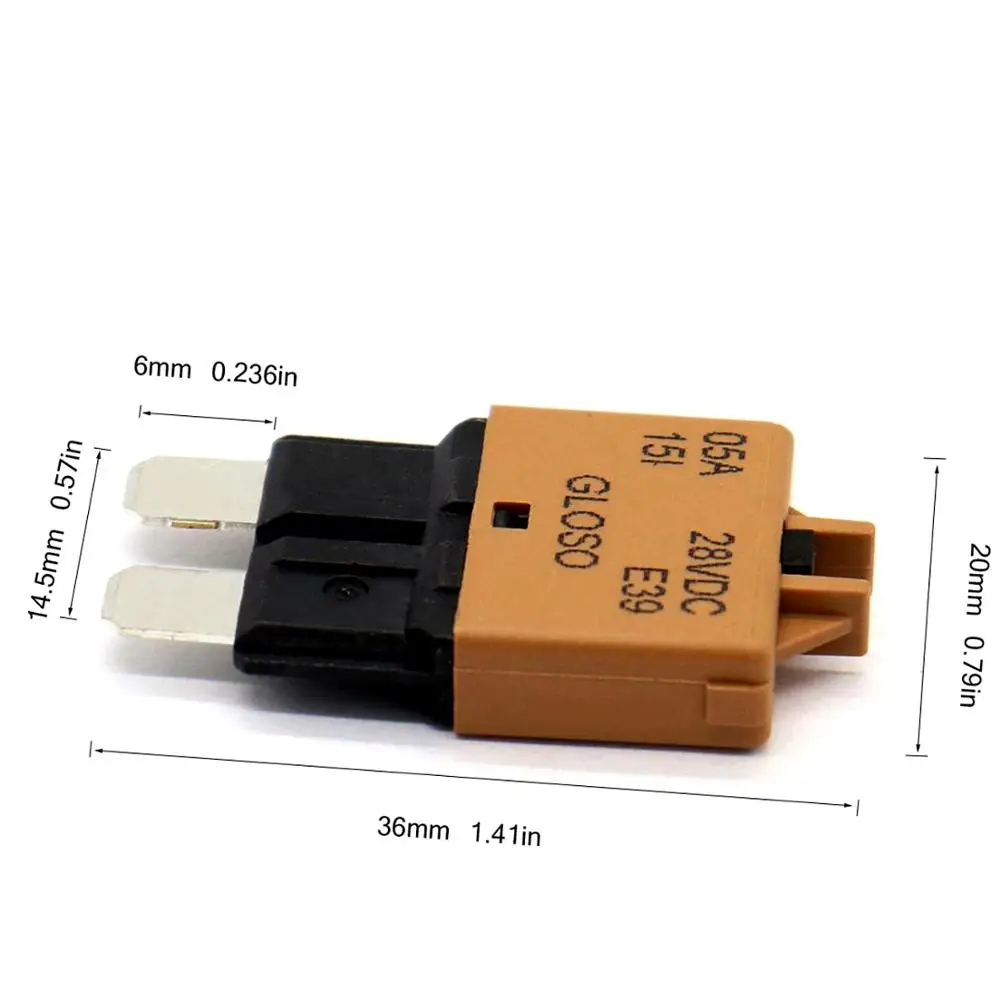 Универсальный автоматический выключатель 28 В постоянного тока 5-30 А лезвие