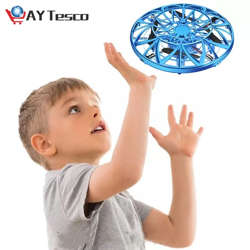 

UFO Ball Flying Aircraft Anti-collision Hand UFO Helicopter mini RC drone small intelligent induction quadcopter Drones For boys