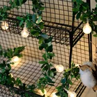 Светодиодный светильник из ротанга с сказочной гирляндой, на батарейкахс usb-питанием, Рождественское украшение для сада, 102040 светодиодный светильник