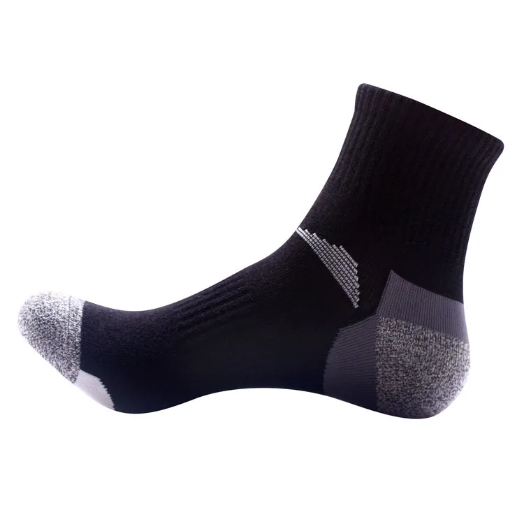 2pairs black 2 пары летних спортивных тепловых хлопчатобумажных кашемировых мужских носков унисекс, бесшовные носки для альпинизма, пешего туризма, катания на лыжах, европейские размеры 39-44, Meias - Цвет: 2pairs black