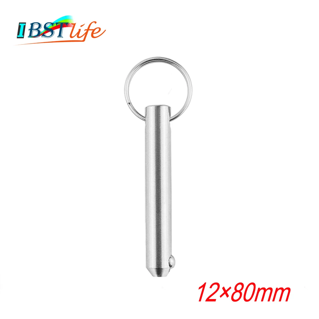 

12*80mm Marine Grade 316 Stainless Steel Quick Release Ball Pin for Boat Bimini Top Deck Hinge Marine Hardware