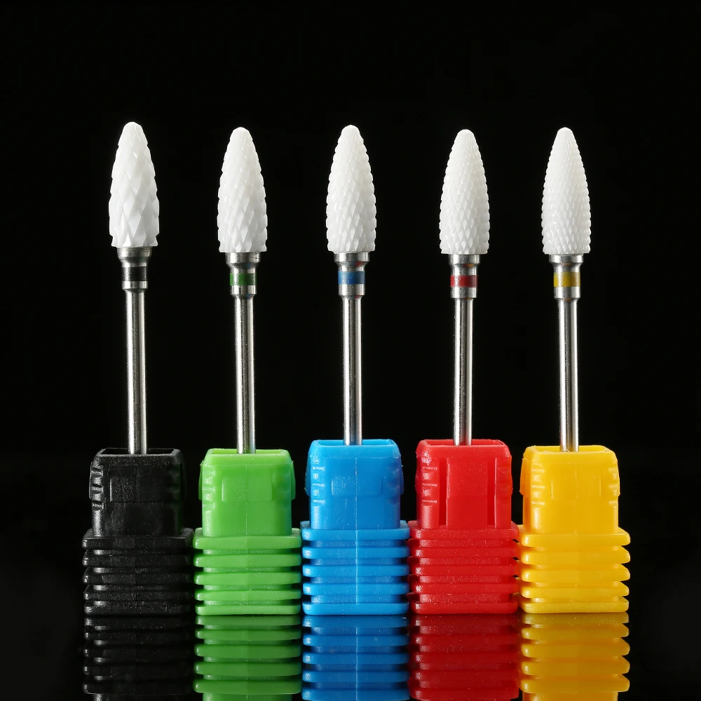 Керамическая Алмазная фреза для ногтей роторные сверла маникюра кутикулы