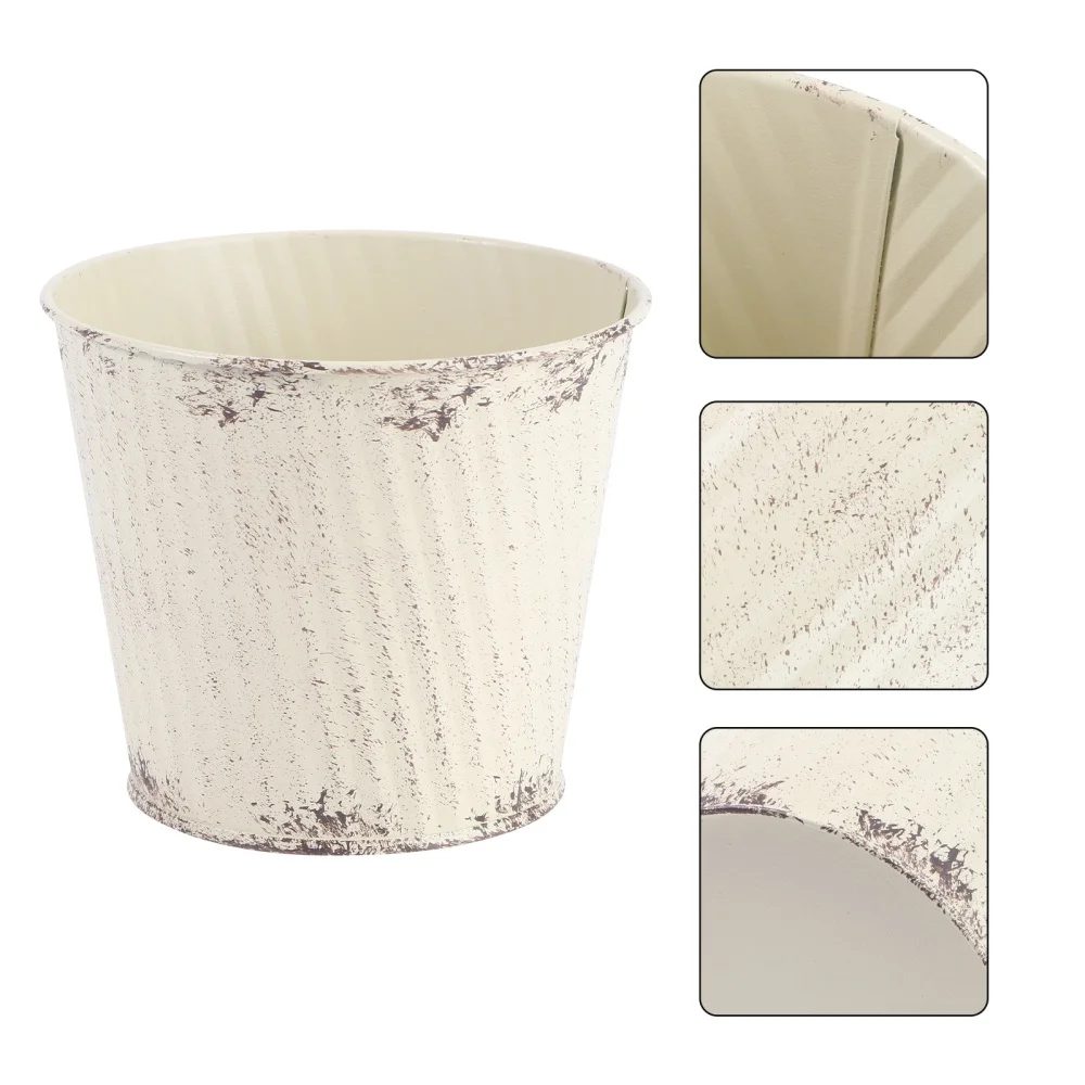 1 шт. Ретро пасторальный железный лист цветочный горшок цветочное ведро реквизит