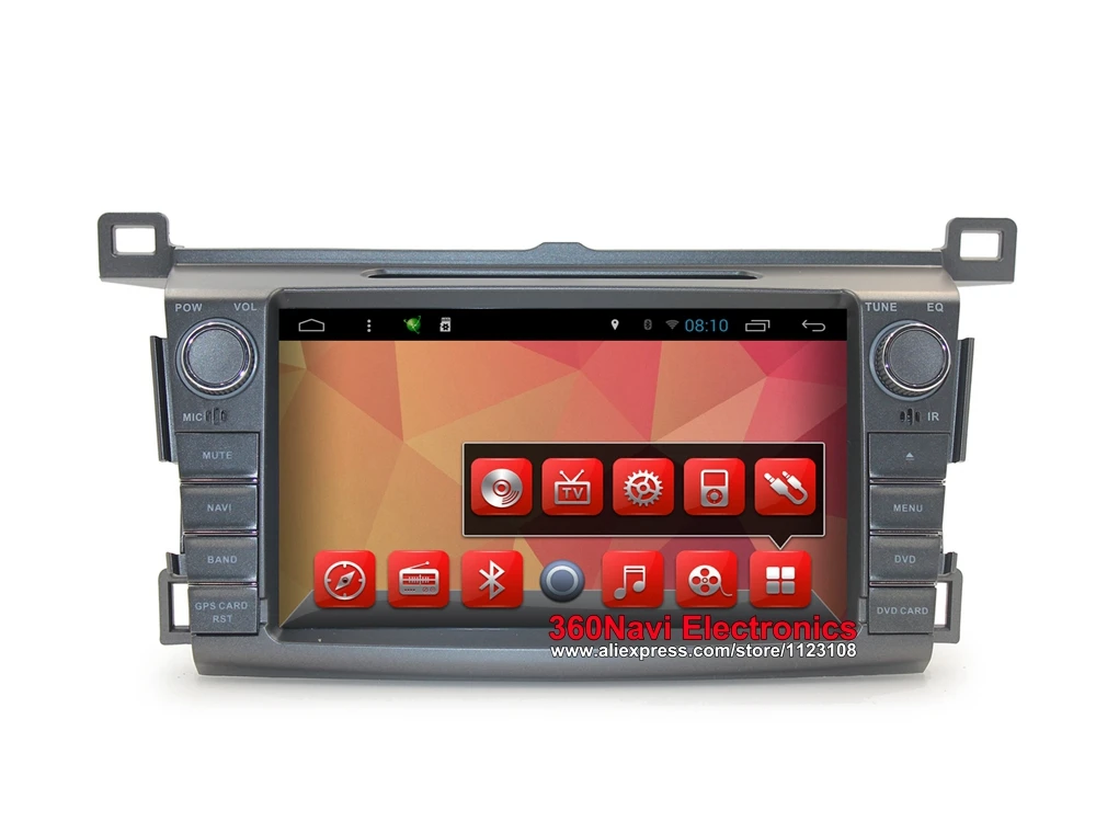 Четырехъядерный Android 6 0 Автомобильный DVD GPS для Toyota RAV4 2013 + авторадио с BT Радио RDS Wifi