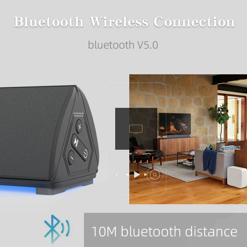 Computer Speaker Soundbar Wireless Loudspeaker USB Power Column Bluetooth-Compatible With Microphone For PC TV Hot Sale | Электроника