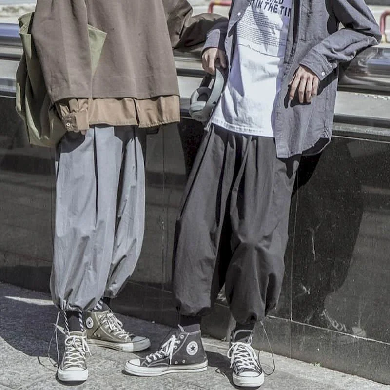 Шаровары мужские модные брендовые леггинсы в японском стиле брюки Мужские осенне зимние универсальные