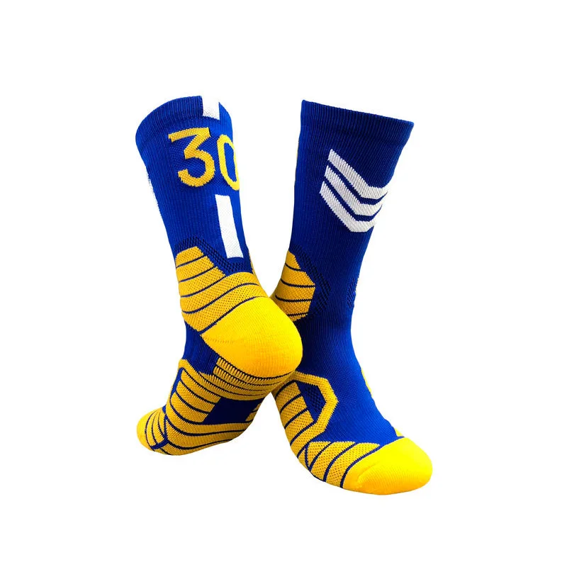 Professional Super Star Basketball Socks Elite Thick Sports Socks Non-slip Durable Skateboard Towel Bottom Socks Stocking images - 6