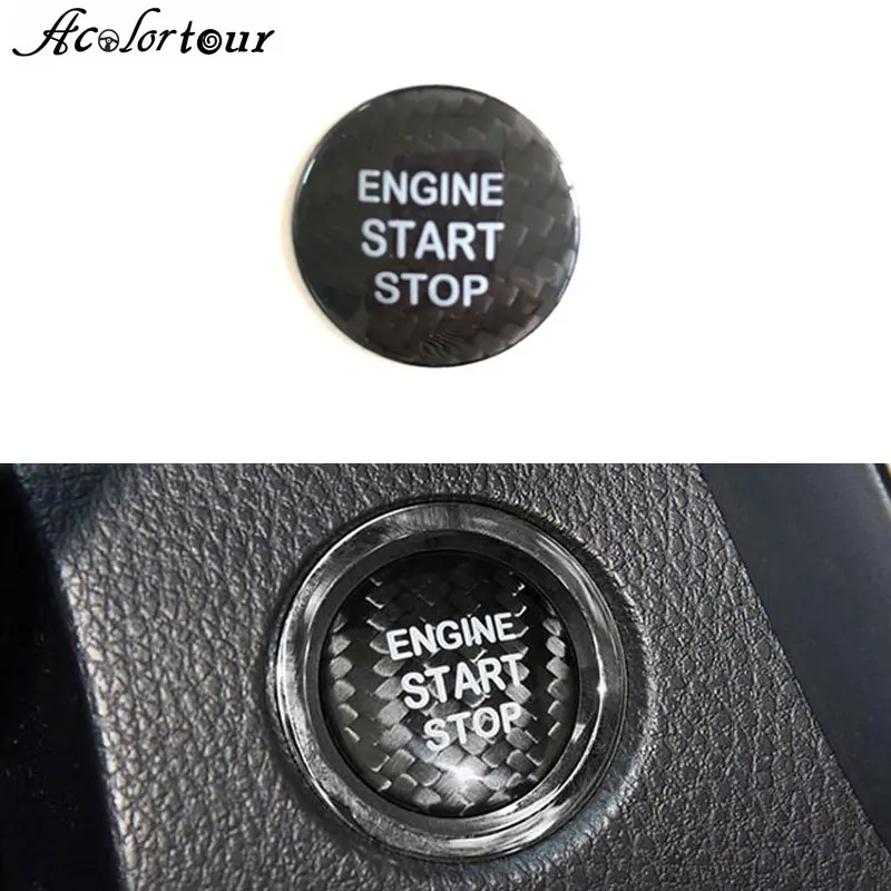 Наклейка на кнопку запуска двигателя из углеродного волокна для toyota 86 corolla RAV4 Camry