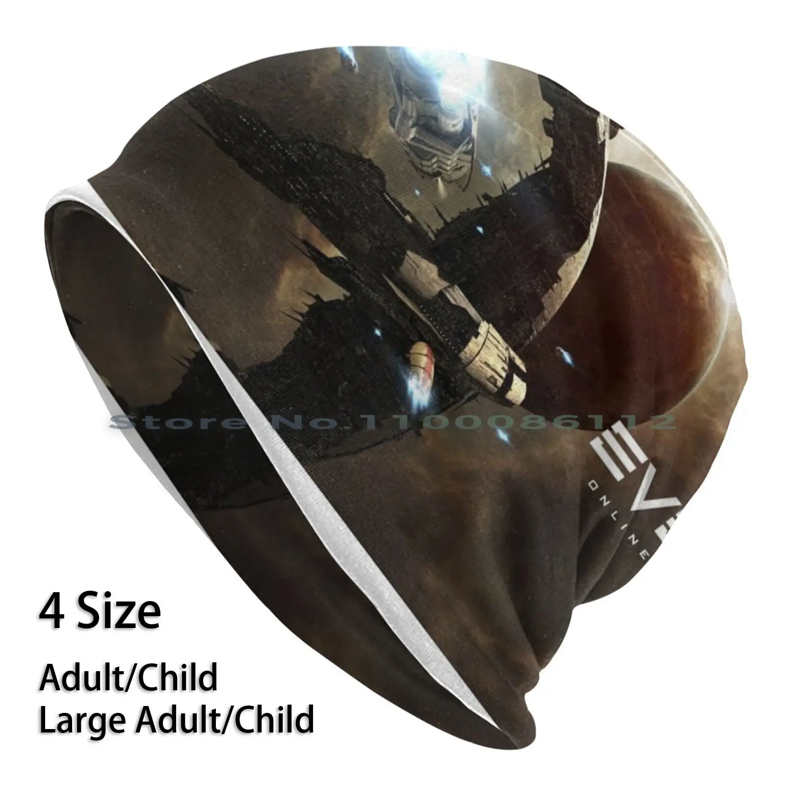 Онлайн-геймерская маска для лица Eve вязаная шапка магазин на заказ белая