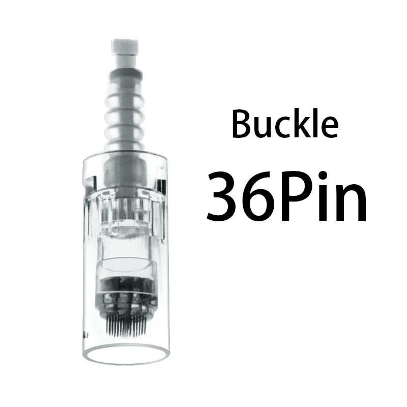 Buckle--36 pin 100 шт винт и байонетный картридж Замена для Dr. Pen микро иглы 9 pin/12 pin/36 pin/nano микроиглы иглы татуировки - Габаритные размеры: Buckle--36 pin