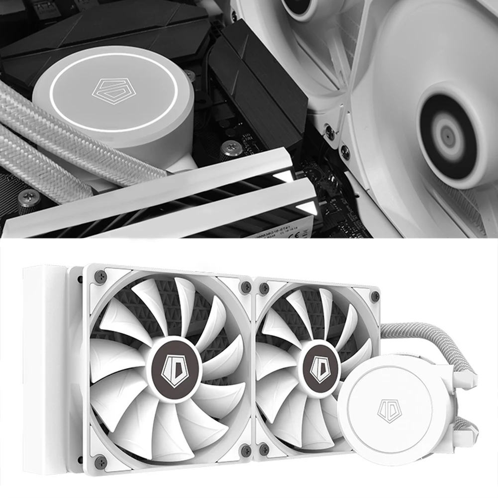 CPU кулер для воды 120 мм 4 Pin интегрированный Радиатор тихий компьютер охлаждающий