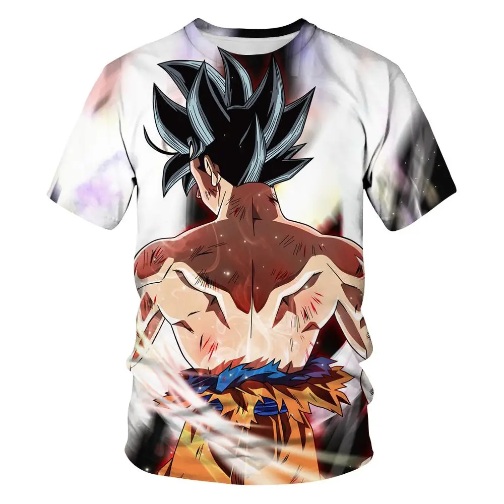 Новинка 2020 футболки с 3D принтом Dragon Ball Z забавная футболка мультипликационным