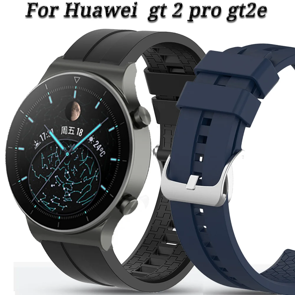 

Ремешок силиконовый для Huawei Watch GT 2 Pro, спортивный сменный Браслет Для Huawei GT/GT 2 46 мм/2E/Honor Magic, 22 мм