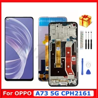 6 5 aaa for oppo a73 5g lcd touch screen cph2161 for realme v5 5g digitizer replacement parts with panel glass touch screen