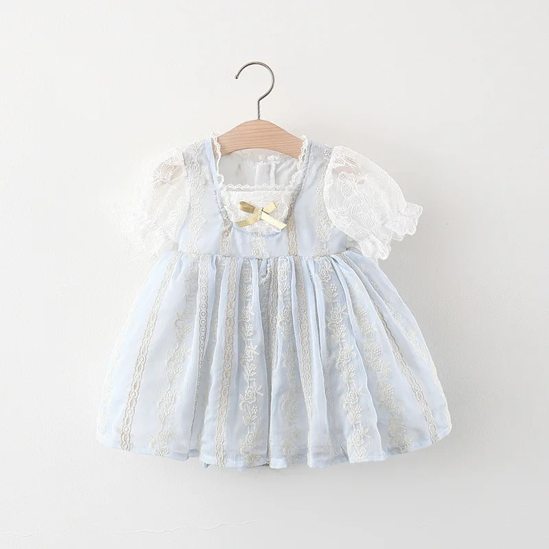 

New Princess Summer Dresses Girls Party Birthday Dresses Summer New Female Baby Dresses Young Children Court Wind Princess Dress