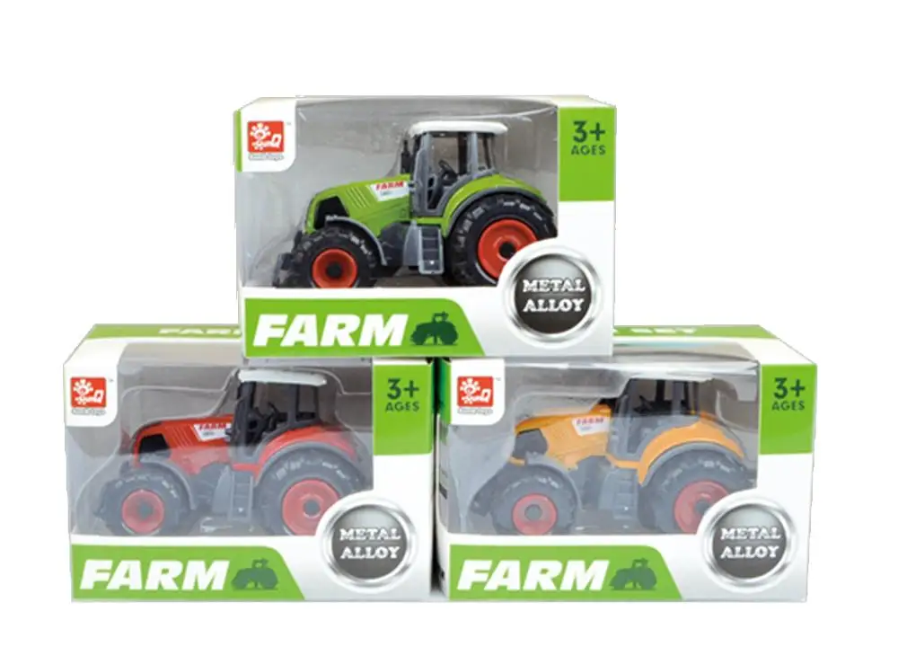 

1/64 Children's puzzle alloy car model simulation farmer car tractor toy car model gift collection