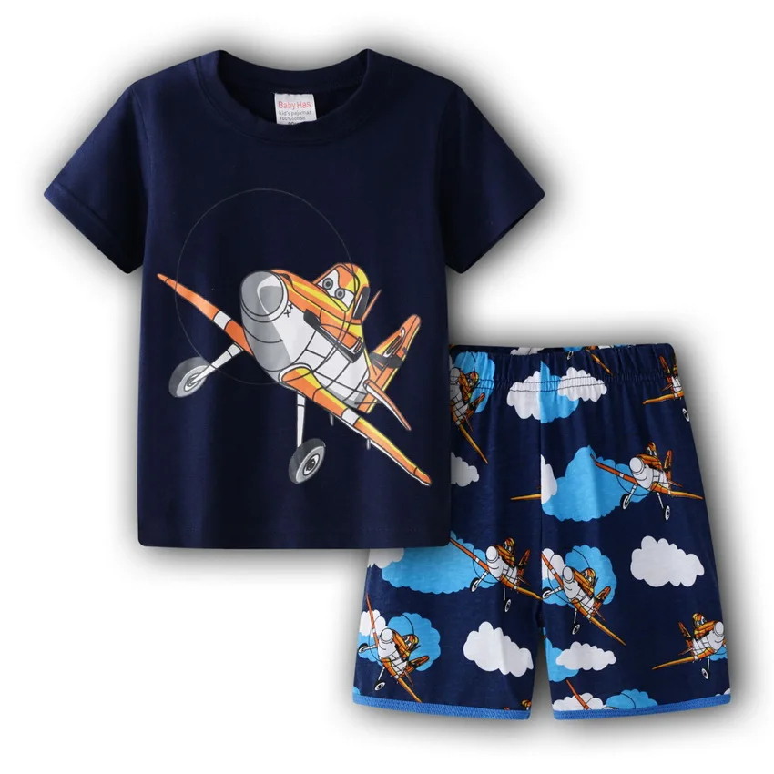 

Children Pajamas Set Kid Sleepwear Clothes Nightwear Homewear Pijamas Set Short sleeve Baby Boy Pyjama Girl Cartoon Home Clothes