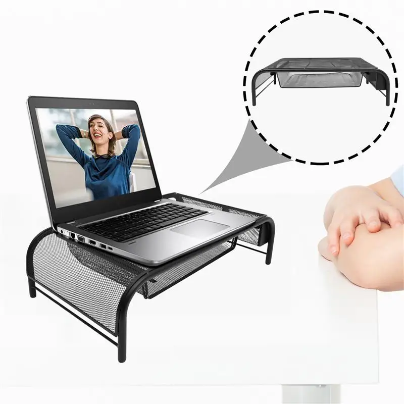 

Monitor Riser Drawer Organizer Desktop Cabinet Computer Heightening Rack