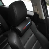 car styling seat neck pillow protection pu auto headrest support rest travelling car headrest neck for bmw m accesories