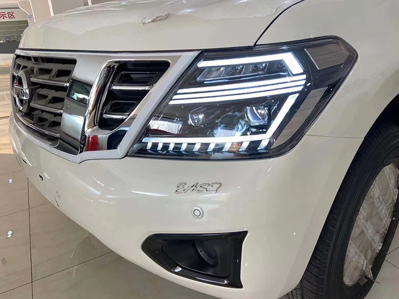 

For Nissan Patrol Y62 2010 2011 2018 2019 Fog Lights Daytime Running Lights DRL H7 Bi Xenon Bulb Head Lamp Car LED Headlights