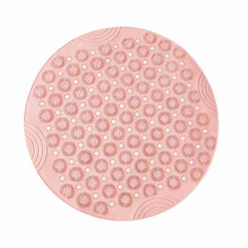 

1pcs Non-slip Mat Round Bathroom Safety Shower Bath Mat Massage Drainage Suction Cup Pad Bathroom Carpet Floor Bath Mat 55*55cm