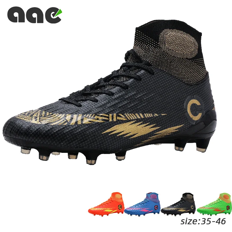 

Hot Sale Mens Soccer Cleats High Ankle Football Shoes Long Spikes Outdoor Soccer Traing Boots for Men Women Soccer Shoes