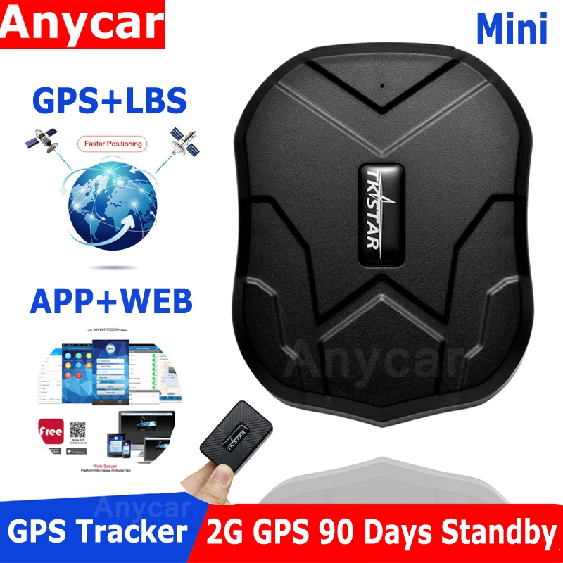 Автомобильный GPS трекер TKSTAR TK905 локатор 90 дней в режиме ожидания