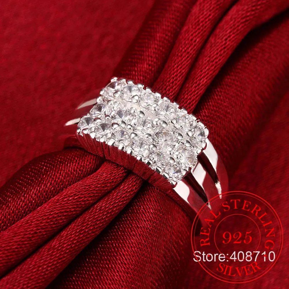 Женское кольцо из серебра 925 пробы с фианитом|ring ma|ring settings without stones shopring diamond |