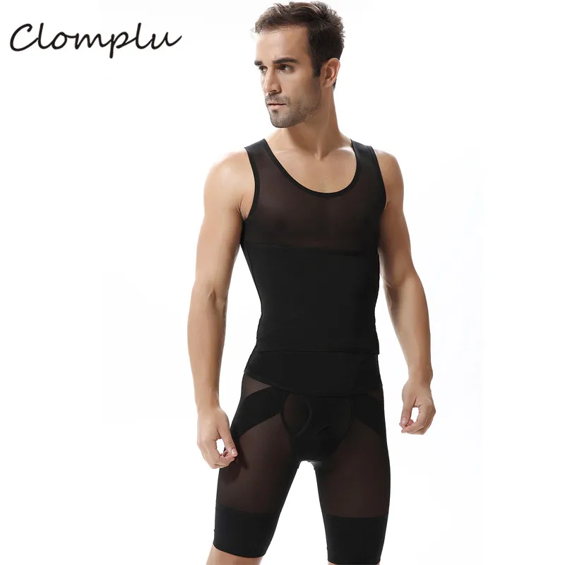

Clomplu Corrective Underwear Body Shaper Man Corset For Slimming Bodysuit Men Sweat Vest Size XL Sexy Waist Tummy Girdle Belt