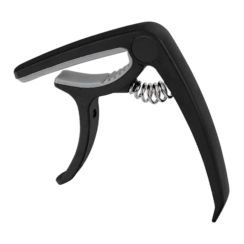 

Classic Guitar Capo Silicone Cushion Metal Capo Trigger Guitar Tuned Clip(Black)