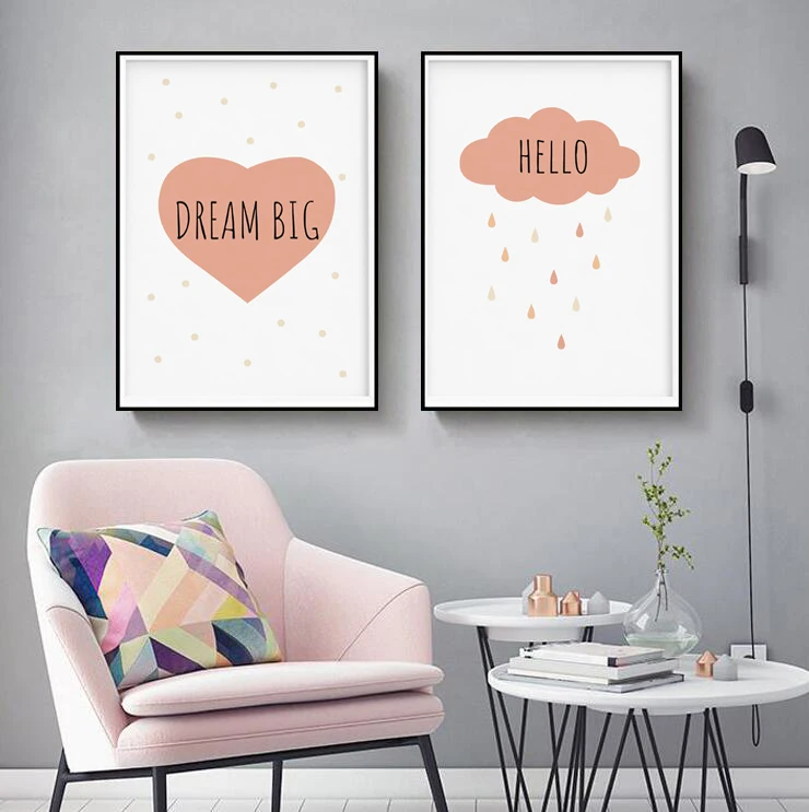 Children's Room Poster Wall Canvas Print Nursery Decor Woodland Animal Picture